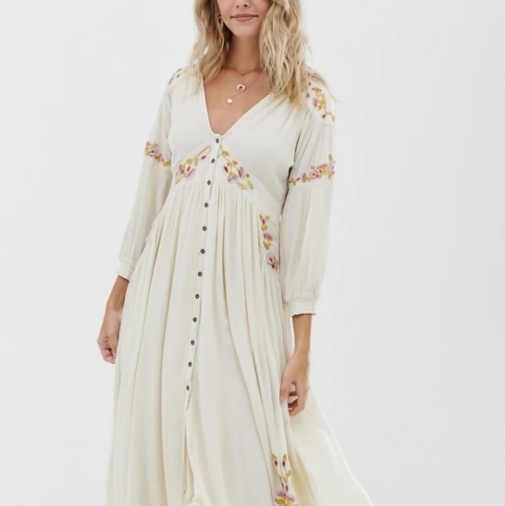 Free People Day Glow Middi Dress